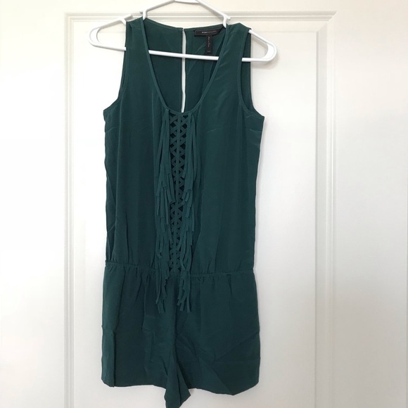 BCBGMAXAZRIA fringe romper xxs - Picture 2 of 5